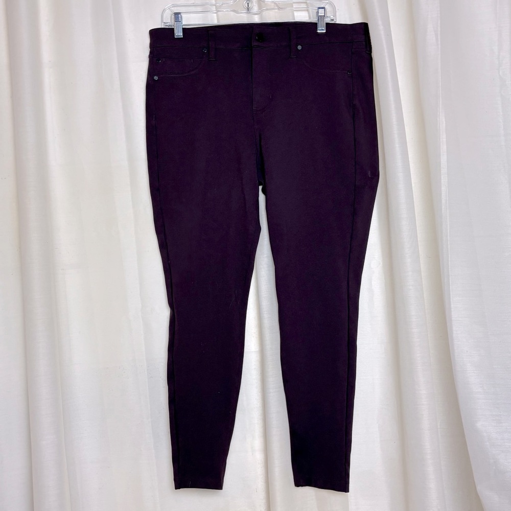 Liverpool Los Angeles Kelsey Knit Aubergine Skinny Trousers Pants